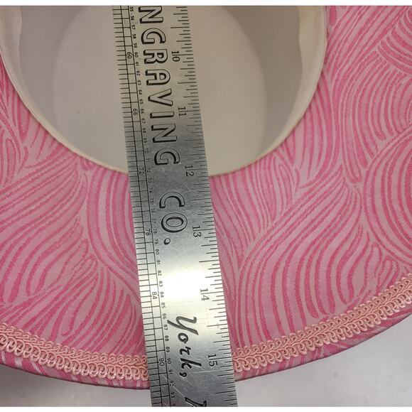 Vintage Nubiano New York Pink Wide Brim Church Derby Hat Fascinator - Picture 13 of 15